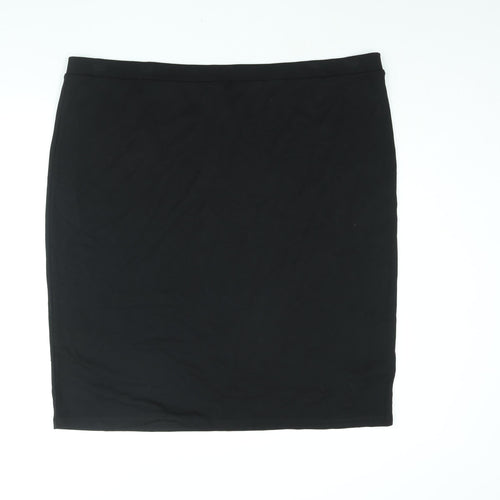 So Fabulous Womens Black Viscose Straight & Pencil Skirt Size 26