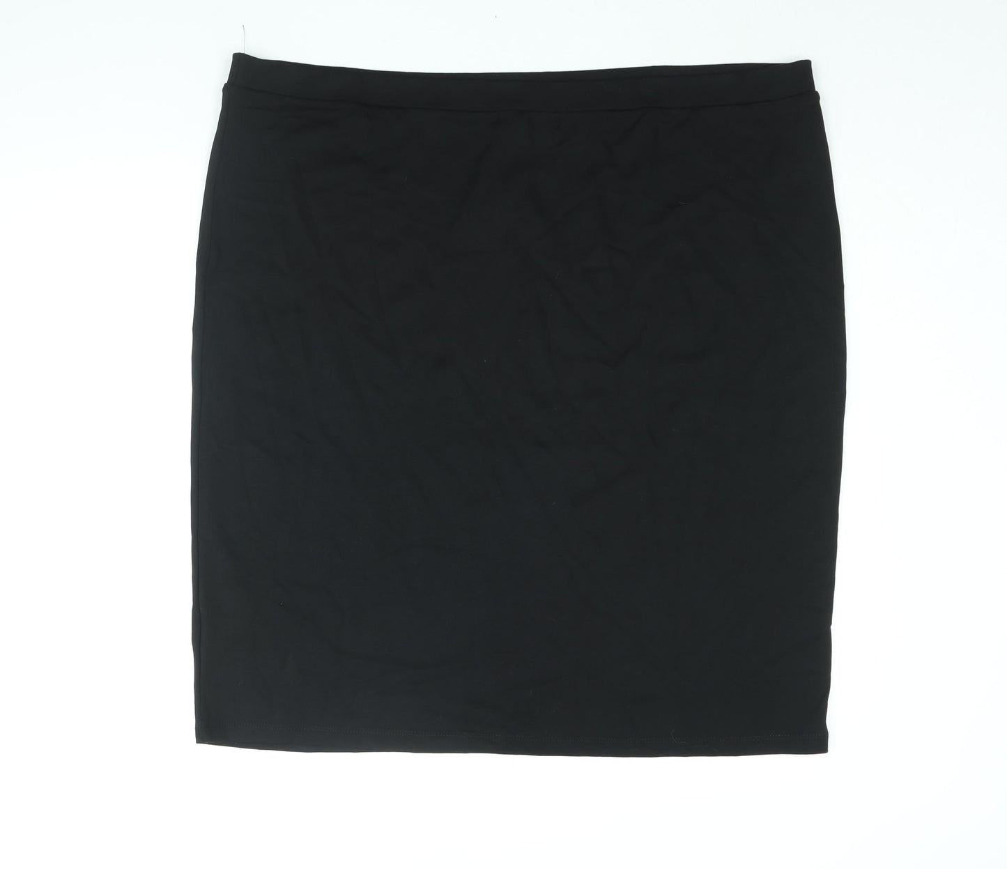 So Fabulous Womens Black Viscose Straight & Pencil Skirt Size 26