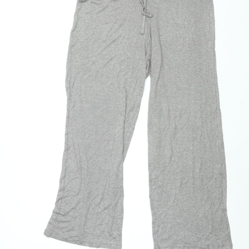 New York Womens Grey Viscose Sweatpants Trousers Size L L30 in Regular Drawstring