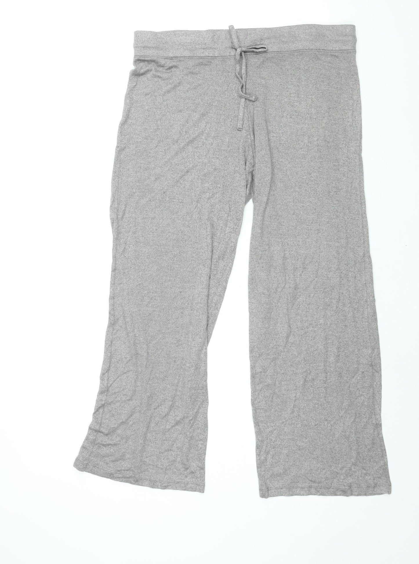 New York Womens Grey Viscose Sweatpants Trousers Size L L30 in Regular Drawstring