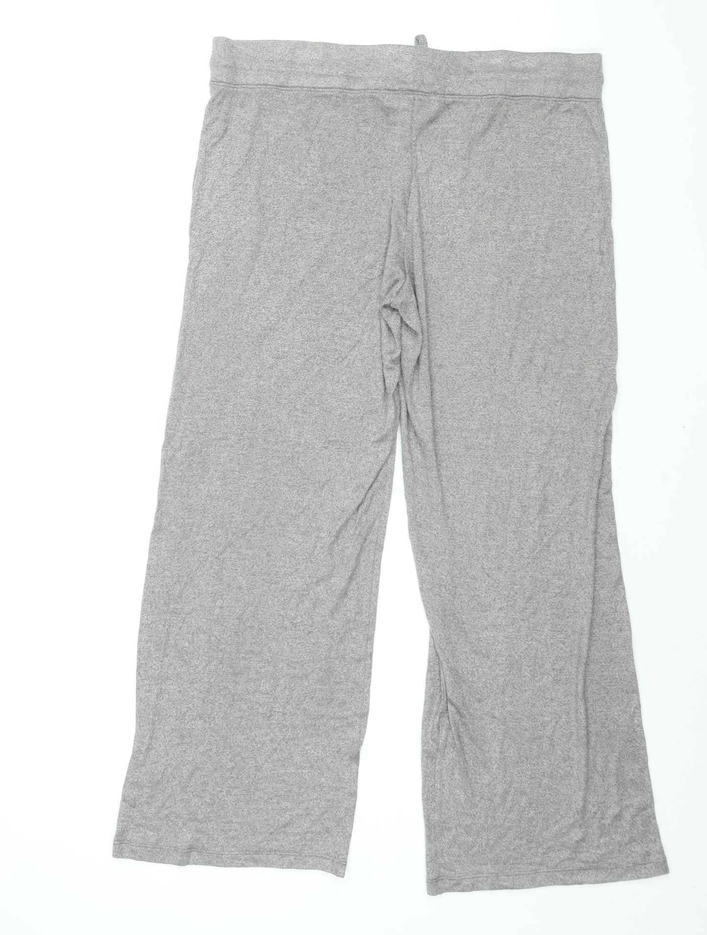 New York Womens Grey Viscose Sweatpants Trousers Size L L30 in Regular Drawstring