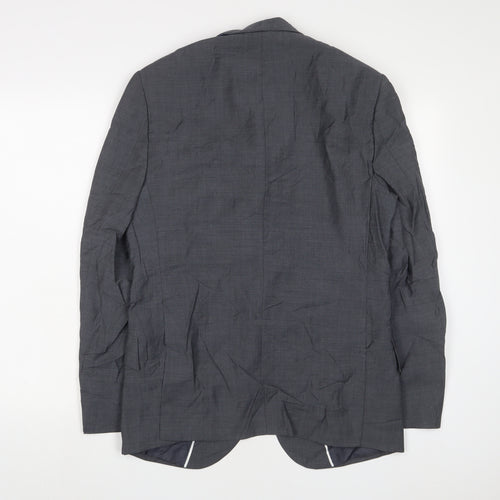 Autograph Mens Grey Wool Jacket Suit Jacket Size 38 Regular