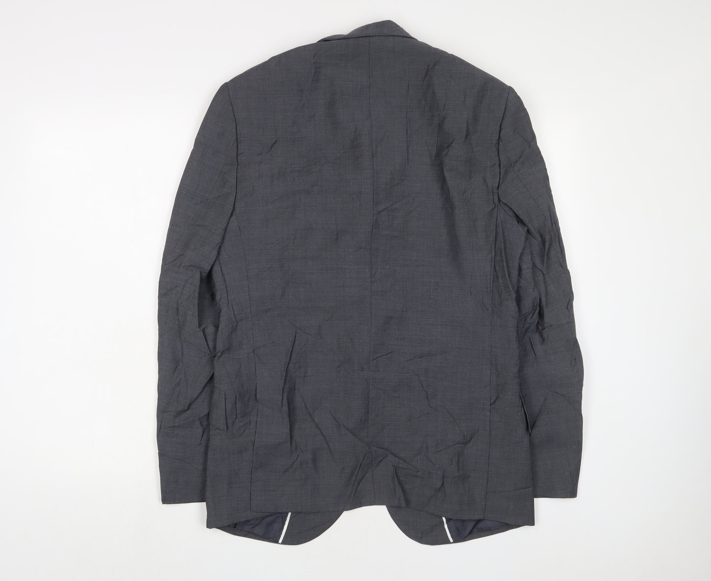 Autograph Mens Grey Wool Jacket Suit Jacket Size 38 Regular