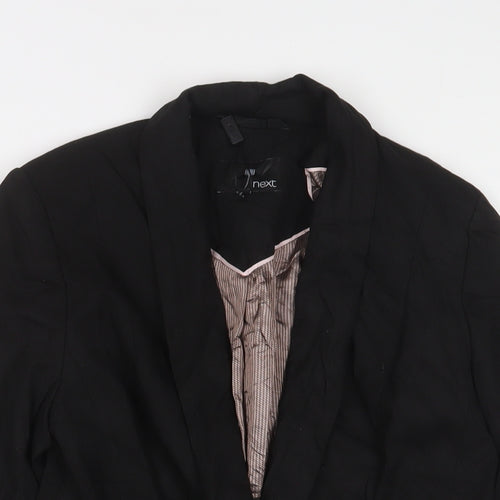 NEXT Womens Black Jacket Blazer Size 8 Button