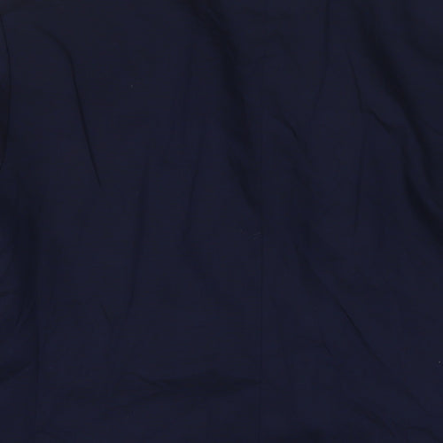 Zara Mens Blue Polyester Jacket Suit Jacket Size 42 Regular