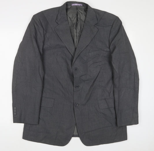 Taylor & Wright Mens Grey Polyester Jacket Suit Jacket Size 44 Regular