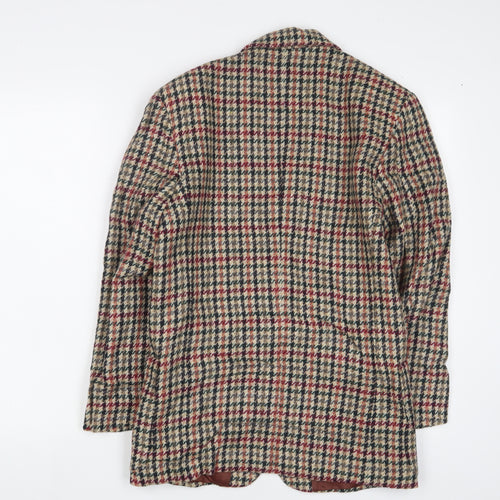 NEXT Mens Multicoloured Plaid Wool Jacket Suit Jacket Size S Regular