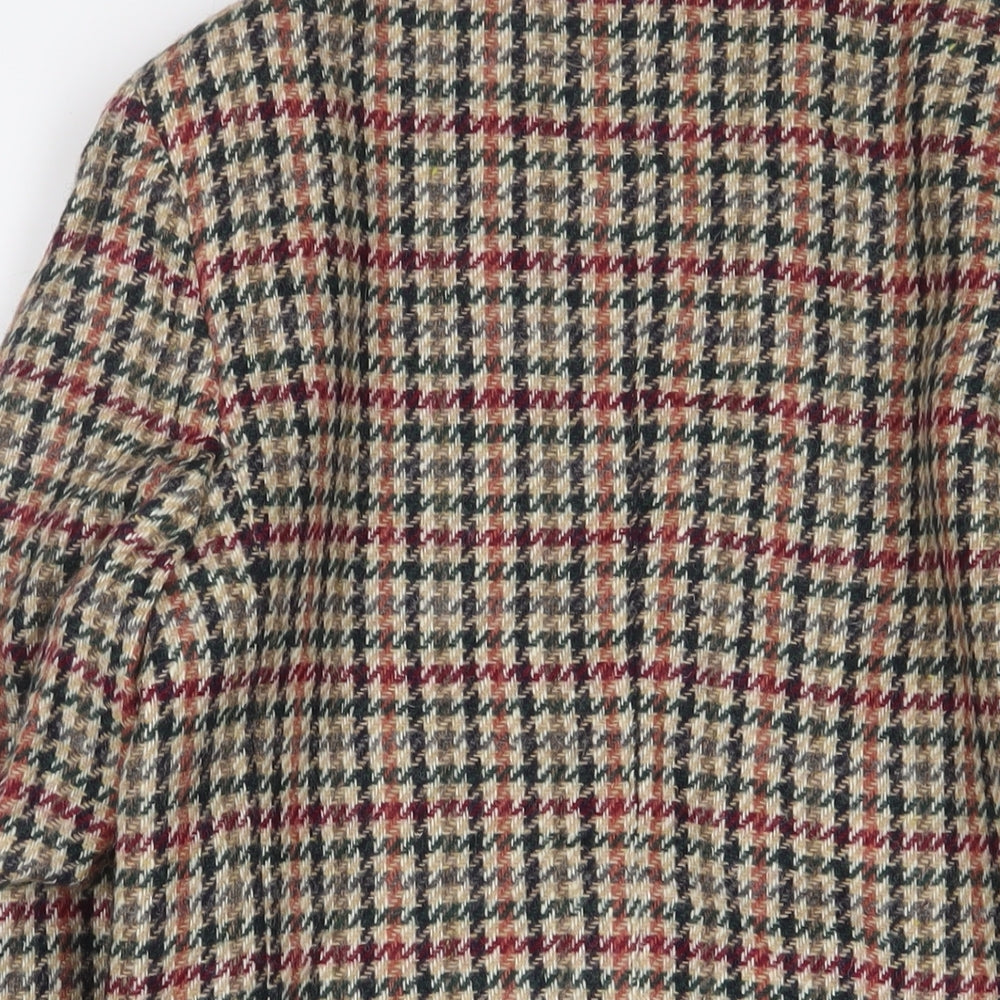 NEXT Mens Multicoloured Plaid Wool Jacket Suit Jacket Size S Regular