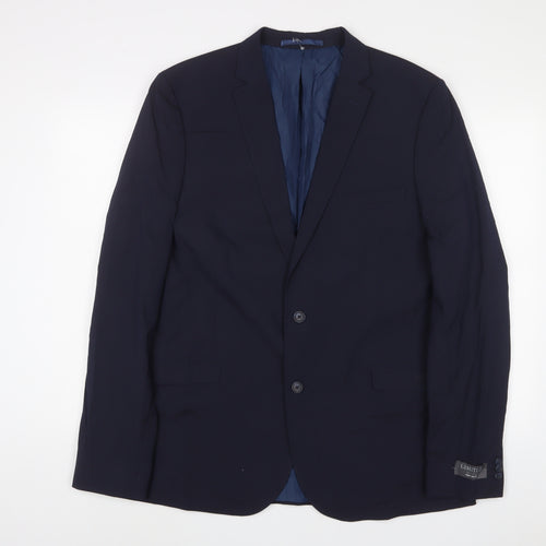 Marks and Spencer Mens Blue Polyester Jacket Suit Jacket Size 42 Regular