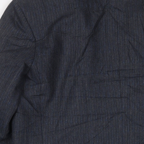 Bruce Corman Mens Blue Wool Jacket Suit Jacket Size 40 Regular
