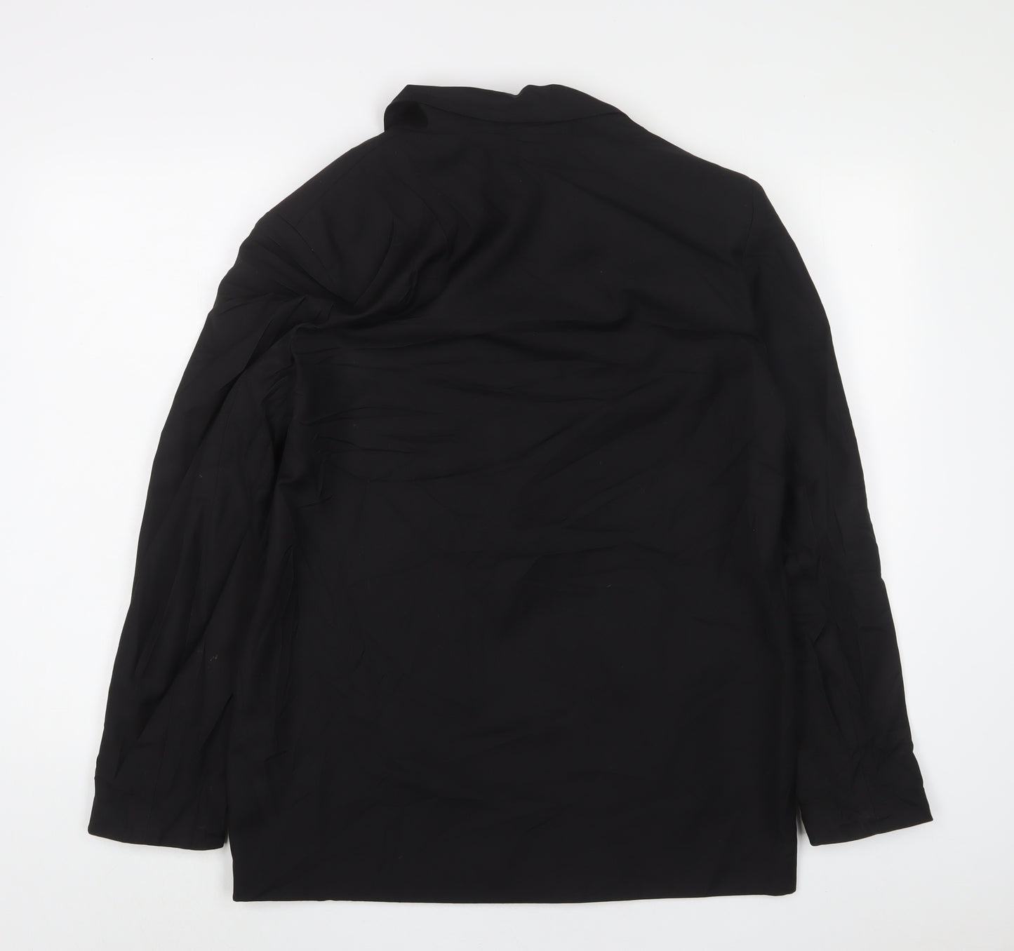 nasty ga Womens Black Jacket Blazer Size 10 Button