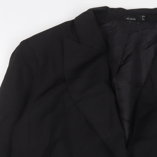 nasty ga Womens Black Jacket Blazer Size 10 Button