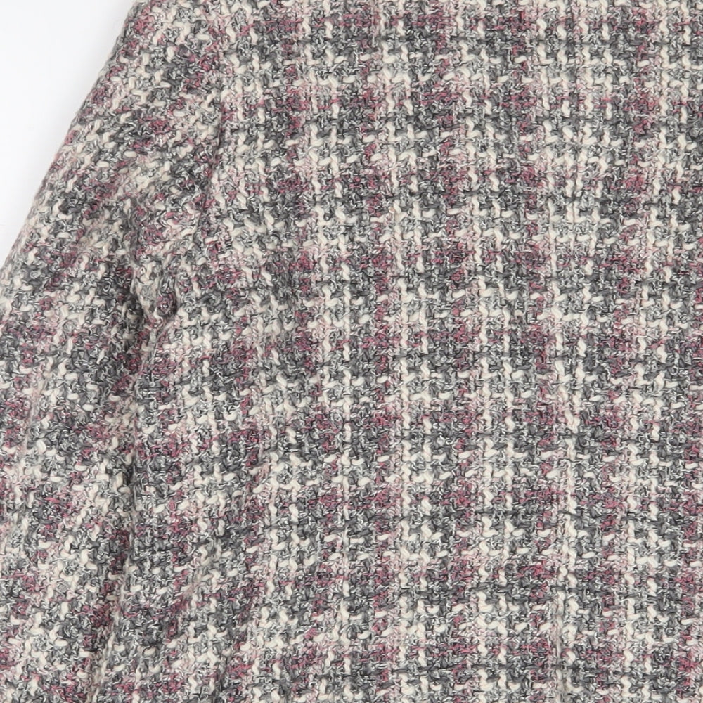 Marks and Spencer Womens Pink Jacket Size 12 Hook & Eye