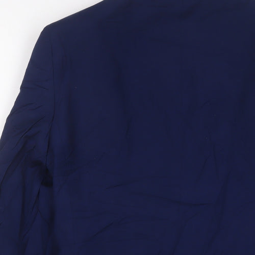 NEXT Mens Blue Polyester Jacket Suit Jacket Size 34 Regular