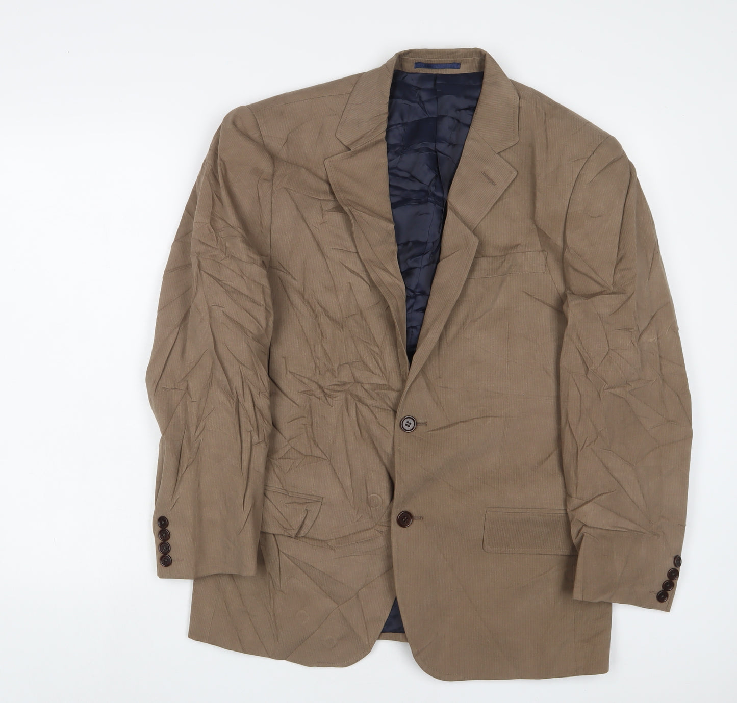 Austin Reed Mens Brown Cotton Jacket Suit Jacket Size M Regular