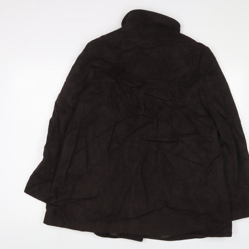 Square Womens Brown Jacket Size 14 Button