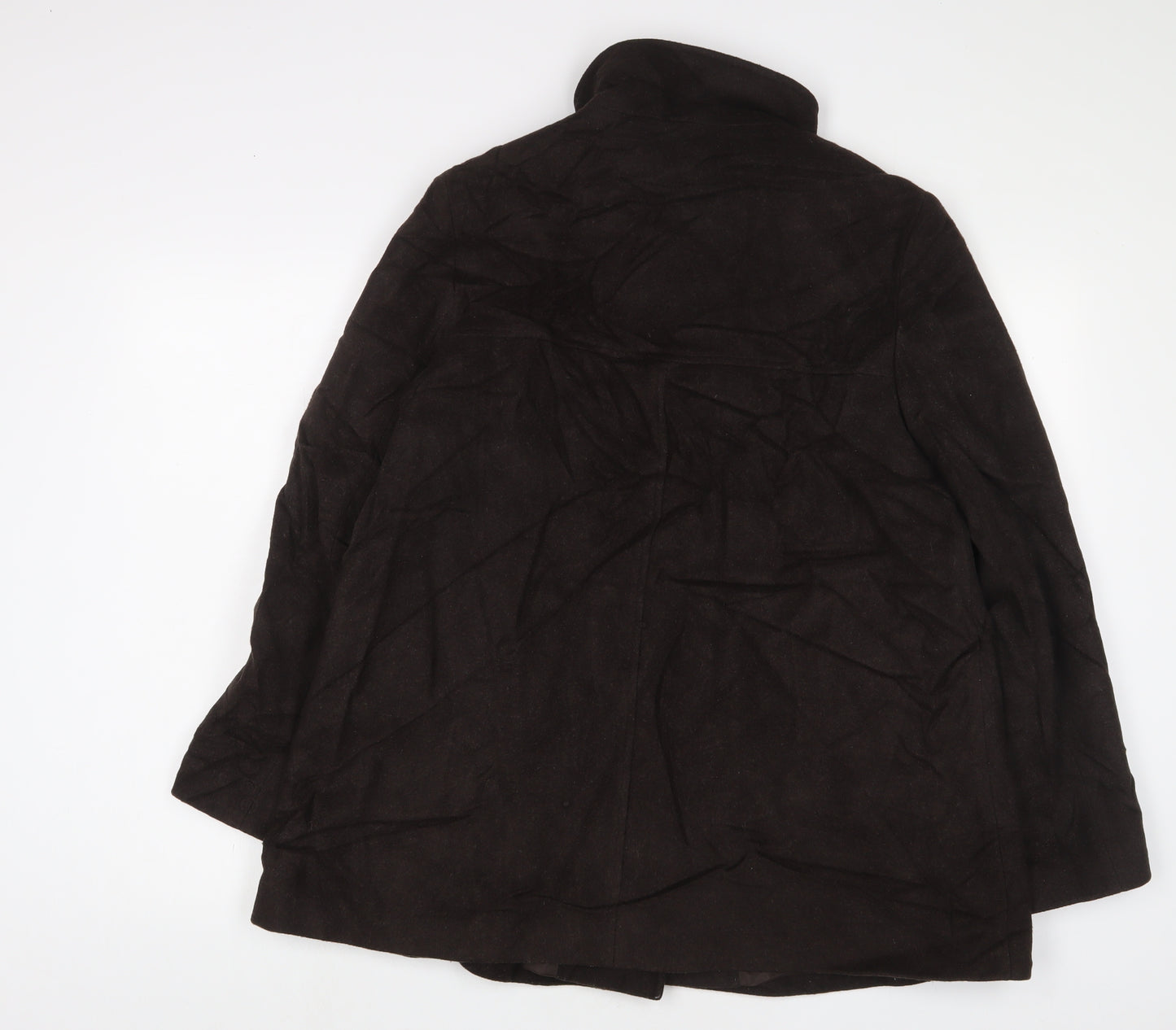 Square Womens Brown Jacket Size 14 Button