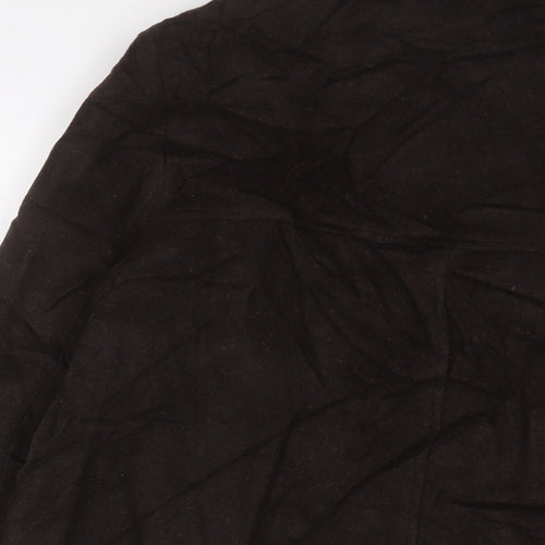 Square Womens Brown Jacket Size 14 Button