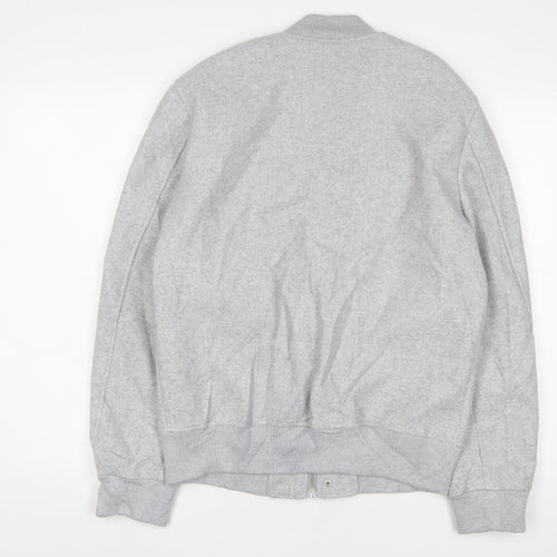 zaa Womens Grey Bomber Jacket Jacket Size M Zip