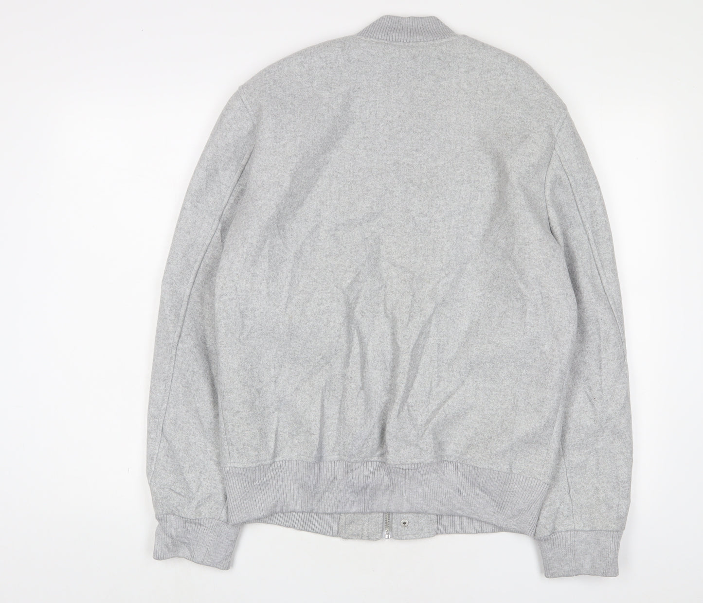 zaa Womens Grey Bomber Jacket Jacket Size M Zip