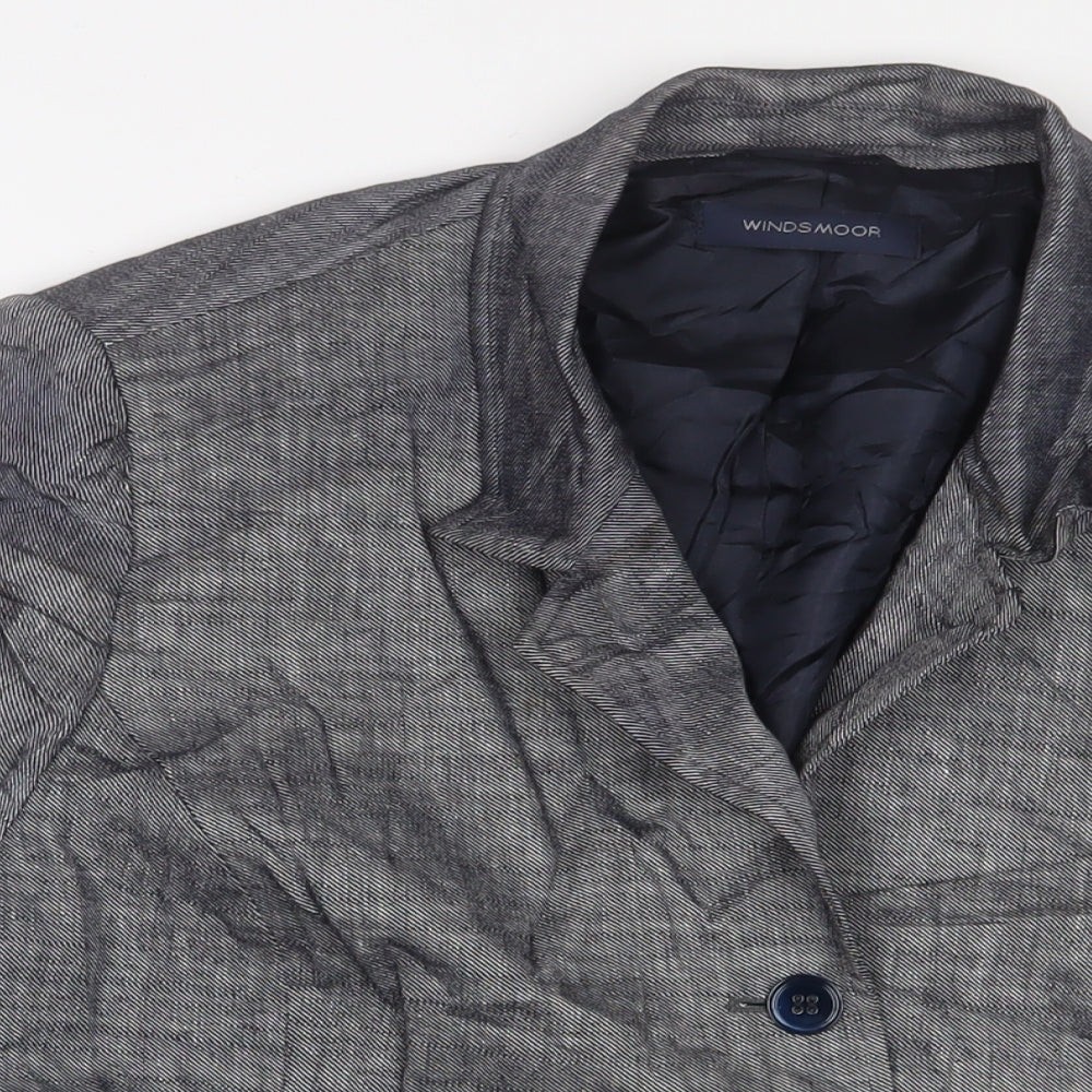 Windsmoor Womens Blue Jacket Blazer Size 18 Button