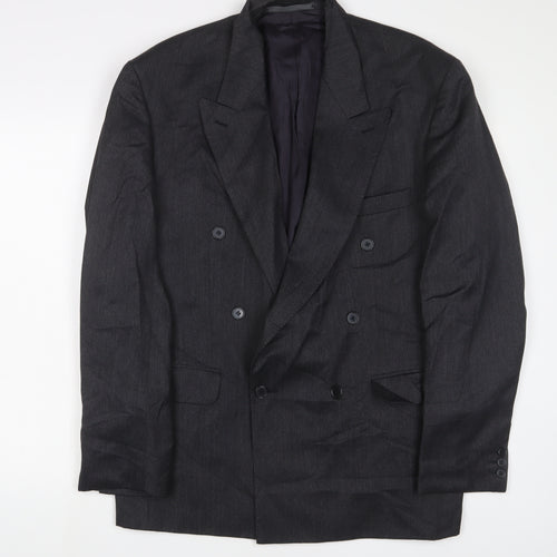 Debenhams Mens Grey Polyester Jacket Suit Jacket Size 42 Regular