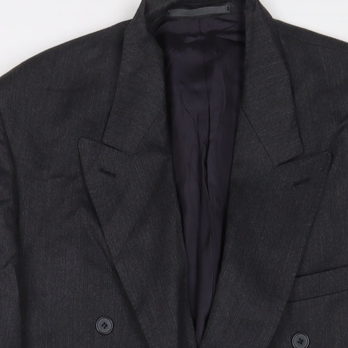 Debenhams Mens Grey Polyester Jacket Suit Jacket Size 42 Regular