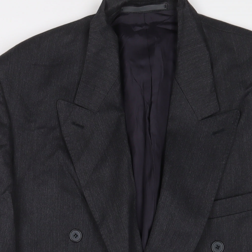 Debenhams Mens Grey Polyester Jacket Suit Jacket Size 42 Regular