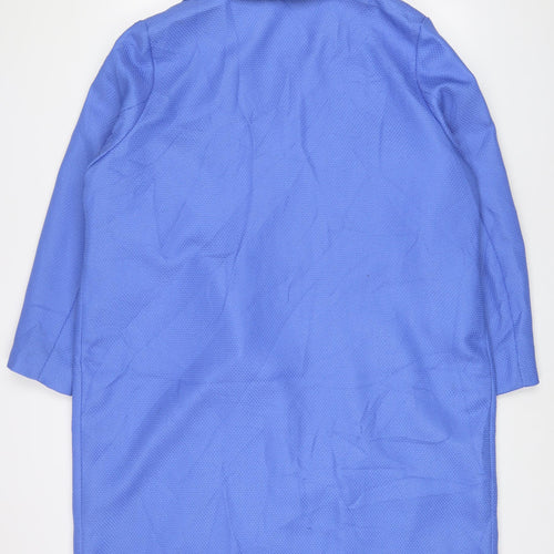 LABLE BE Womens Purple Overcoat Coat Size 22 - Open