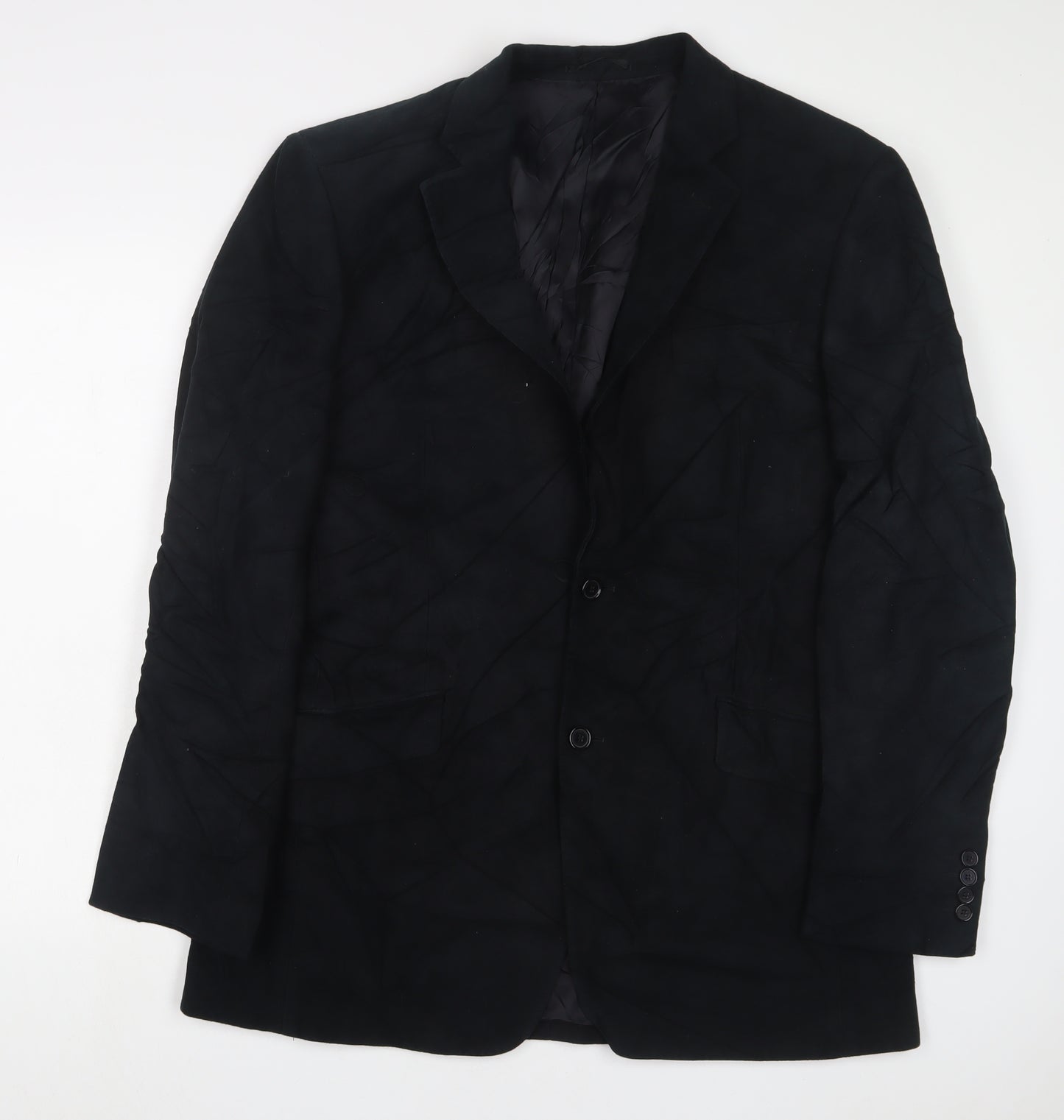 Blazer Mens Black Cotton Jacket Suit Jacket Size 42 Regular