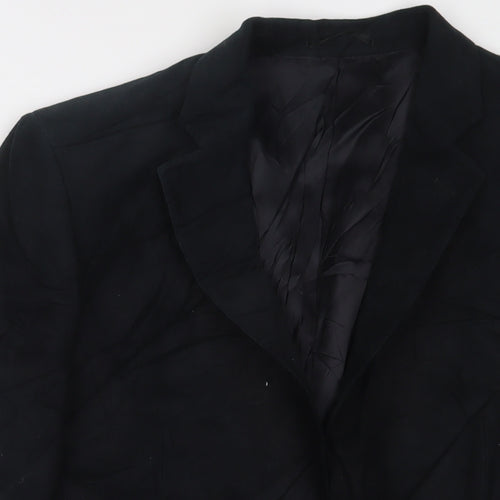 Blazer Mens Black Cotton Jacket Suit Jacket Size 42 Regular