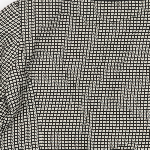 Marks and Spencer Womens Ivory Geometric Jacket Size 12 - Open