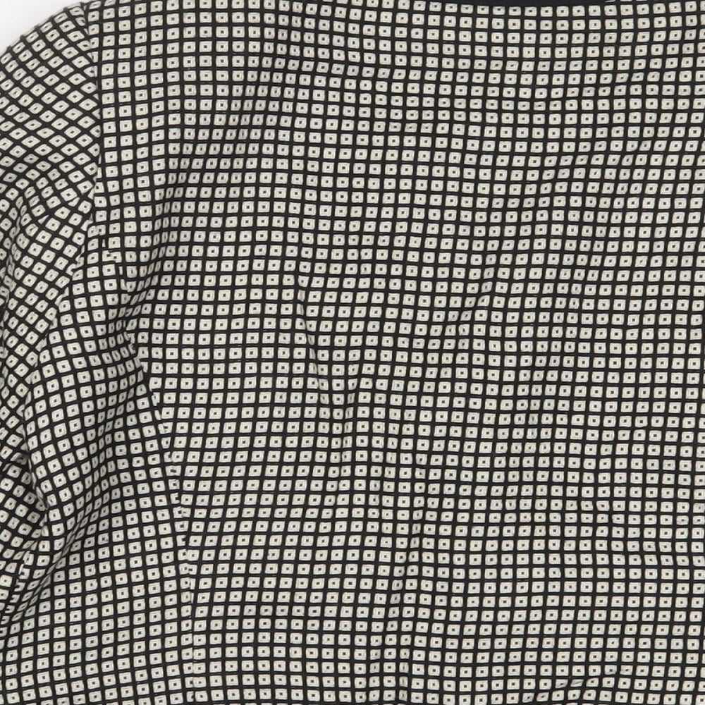 Marks and Spencer Womens Ivory Geometric Jacket Size 12 - Open