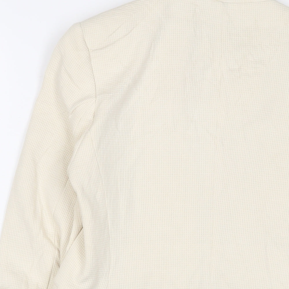 Marks and Spencer Womens Ivory Jacket Blazer Size 8 Button
