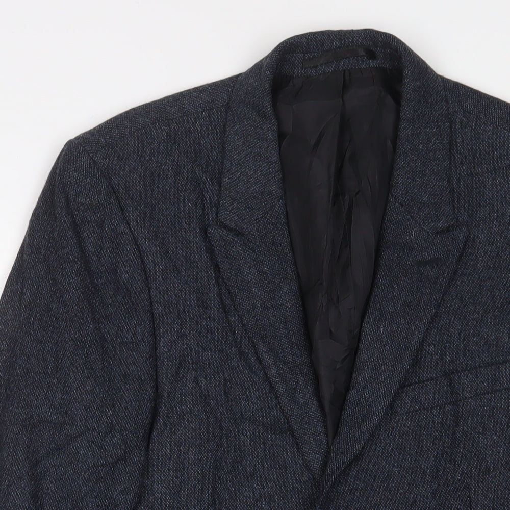 NEXT Mens Blue Wool Jacket Suit Jacket Size 36 Regular