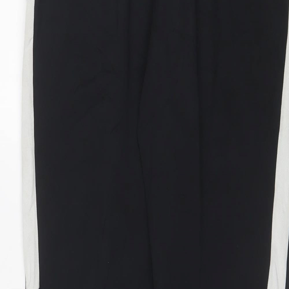 Nike Mens Black Polyester Jogger Trousers Size S L29 in Regular Drawstring - Embroidered