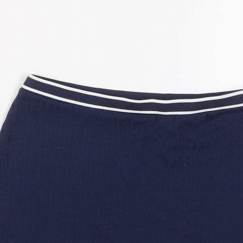 H&M Womens Blue Polyester Mini Skirt Size S