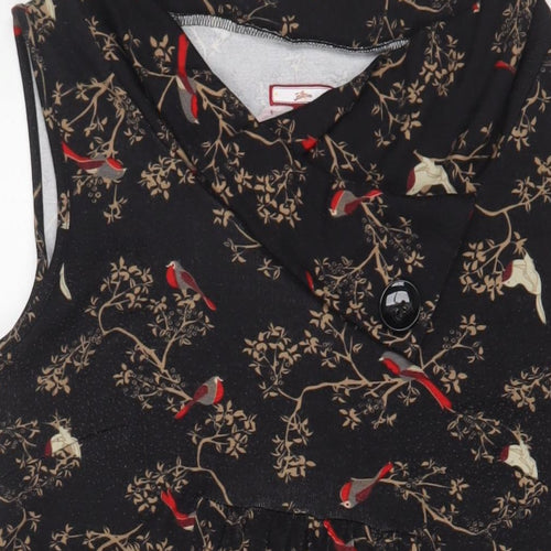 Joe Browns Womens Beige Geometric Polyester A-Line Size 16 Roll Neck Pullover