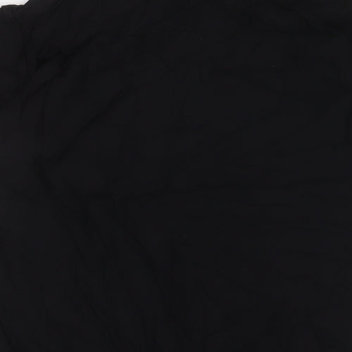 H&M Womens Black Viscose Basic T-Shirt Size M V-Neck
