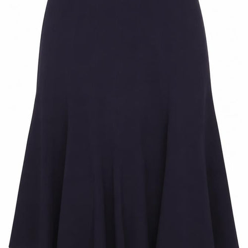 Nightingales Womens Purple Polyester A-Line Skirt Size 14 Zip - Pleated