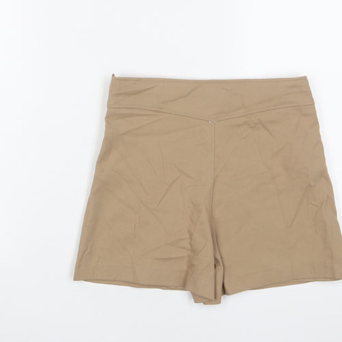 Zara Girls Beige Polyester A-Line Skort Size 13-14 Years Regular Zip