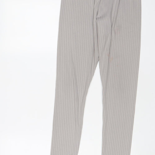 Select Womens Grey Polyester Capri Leggings Size 12 L26 in