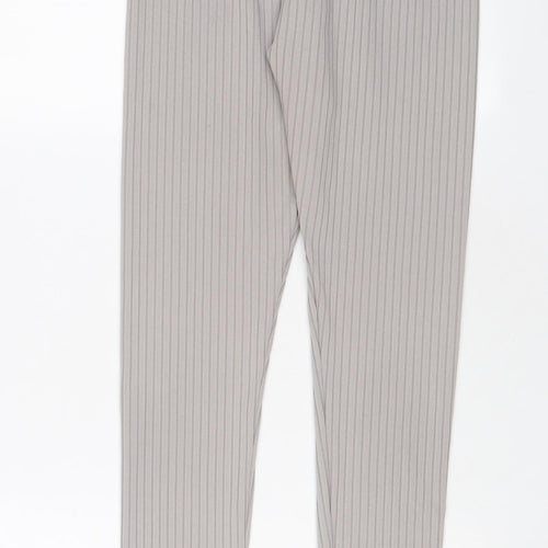 Select Womens Grey Polyester Capri Leggings Size 12 L26 in