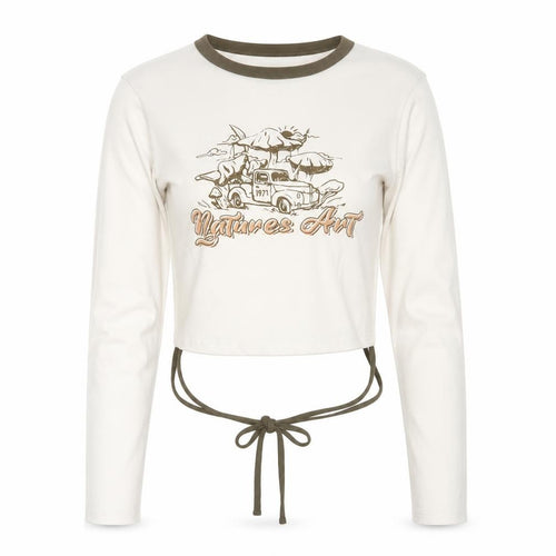 Urban Revivo Womens White Cotton Cropped T-Shirt Size 14 Crew Neck