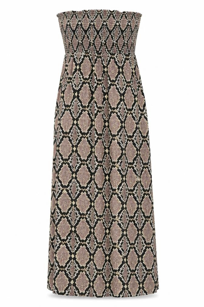Dorothy Perkins Womens Brown Animal Print Polyester A-Line Size M Off the Shoulder Pullover