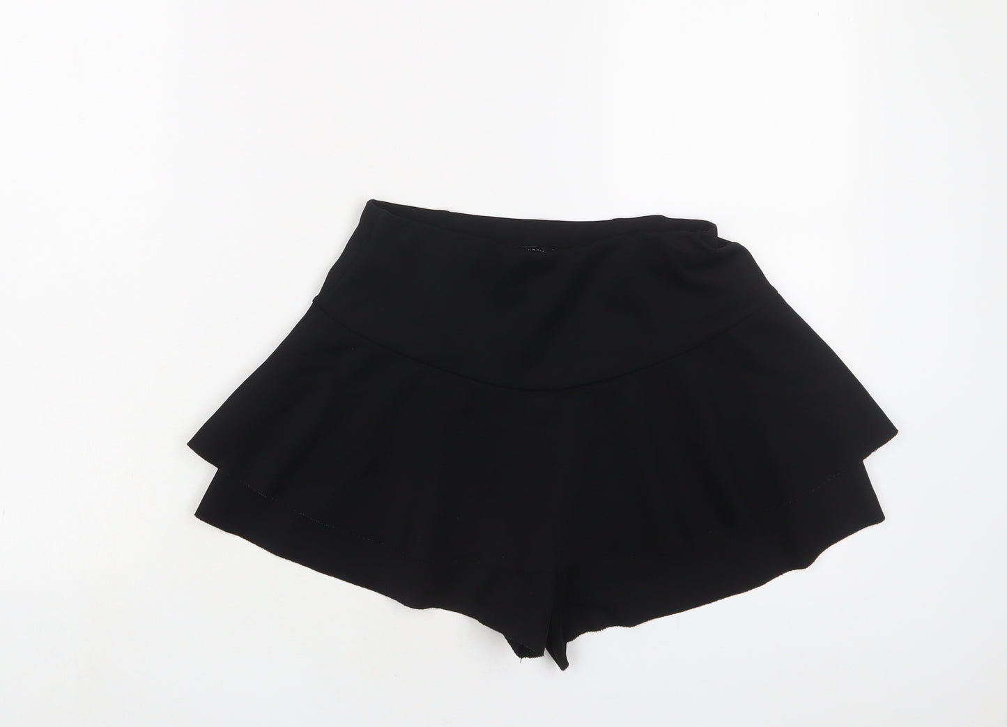 New Look Girls Black Polyester A-Line Skort Size 12-13 Years Regular Pull On