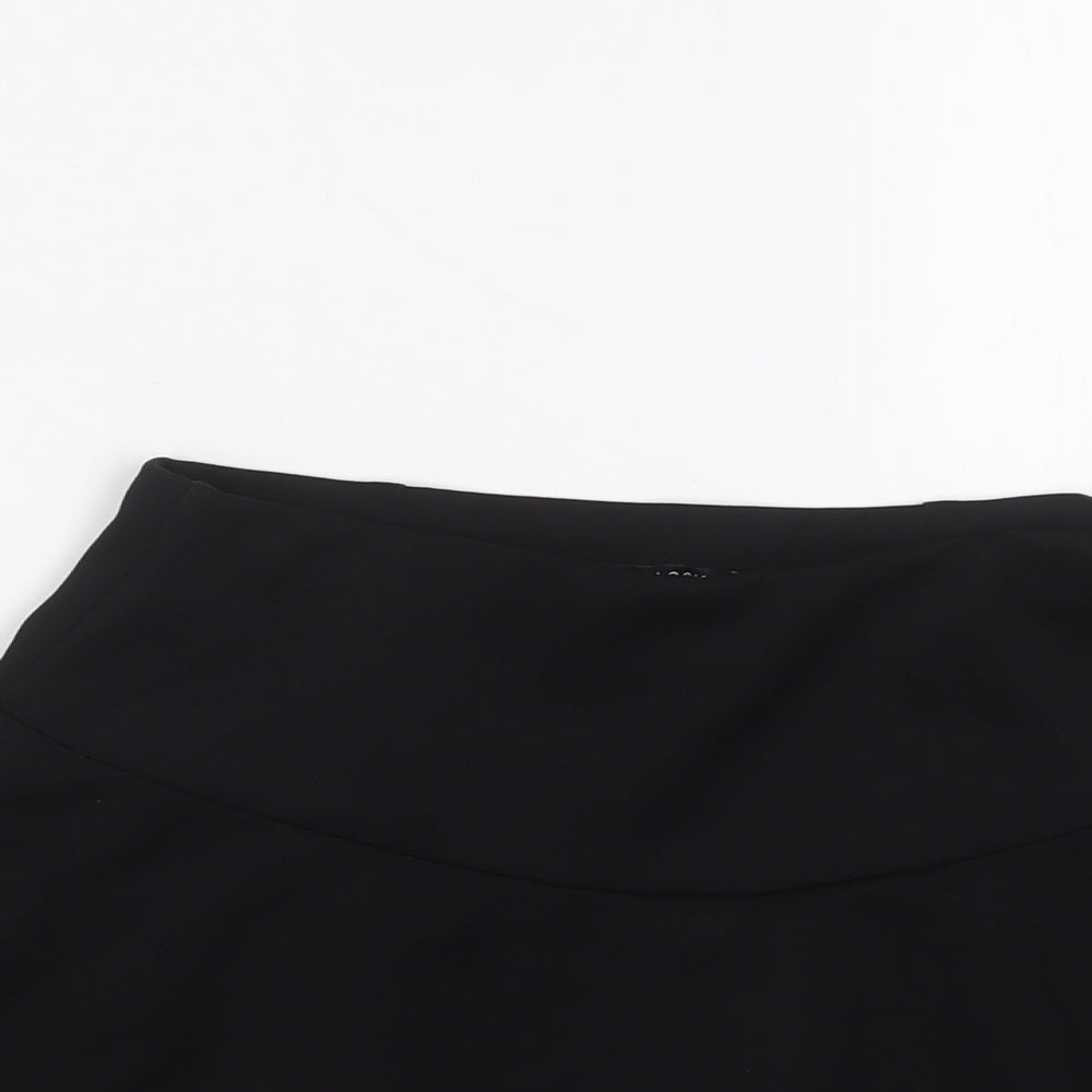 New Look Girls Black Polyester A-Line Skort Size 12-13 Years Regular Pull On