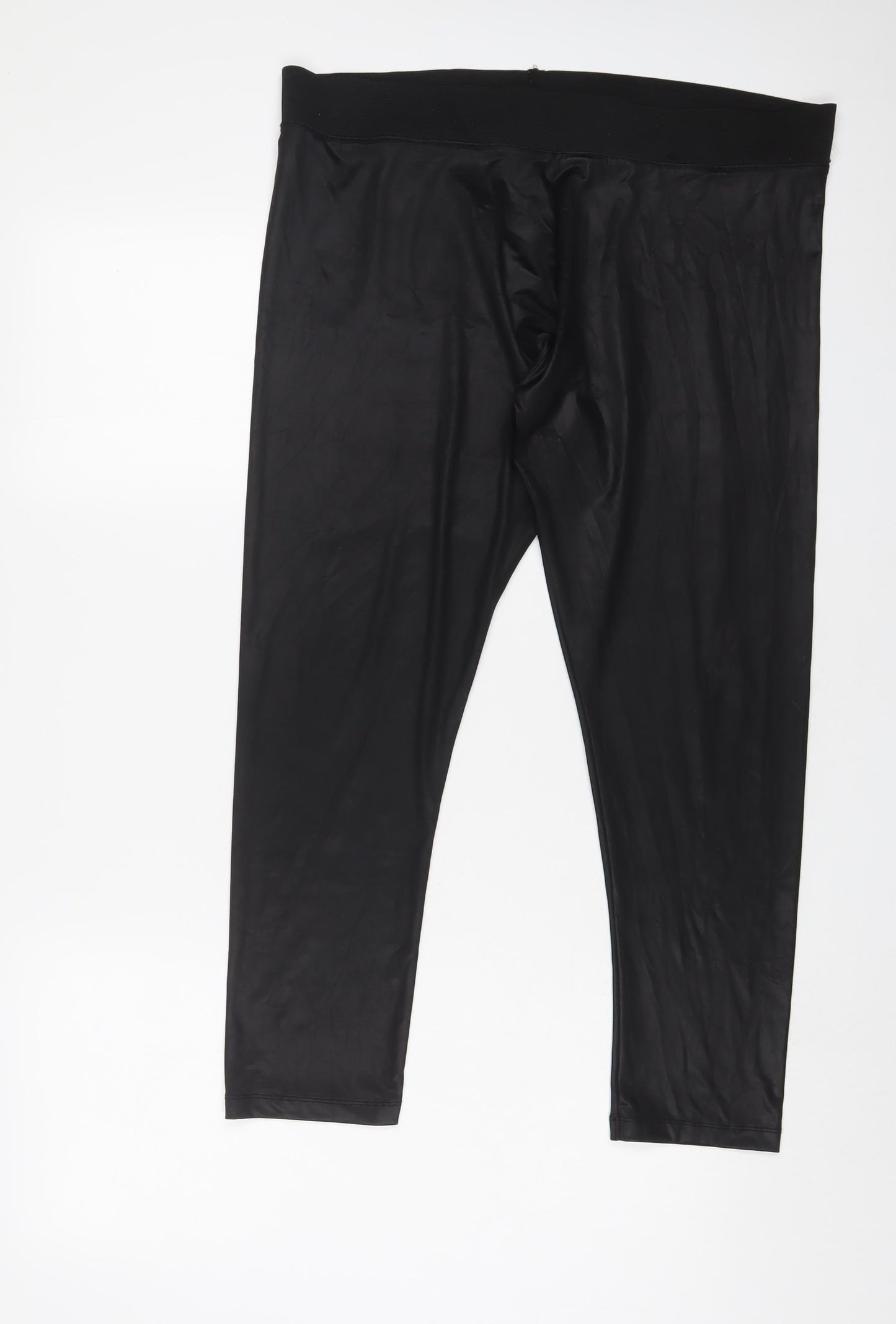 River Island Womens Black Polyester Capri Leggings Size 18 L25 in