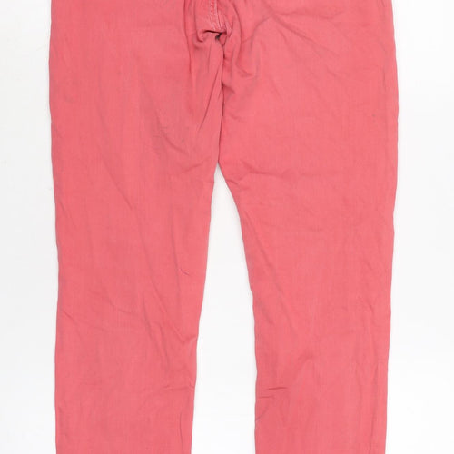 Page Womens Pink Cotton Blend Straight Jeans Size 26 in L28 in Regular Zip