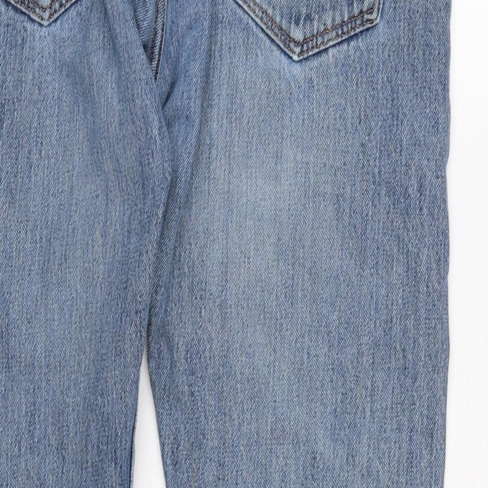 Levis Mens Blue Cotton Straight Jeans Size 32 in L28 in Regular Zip